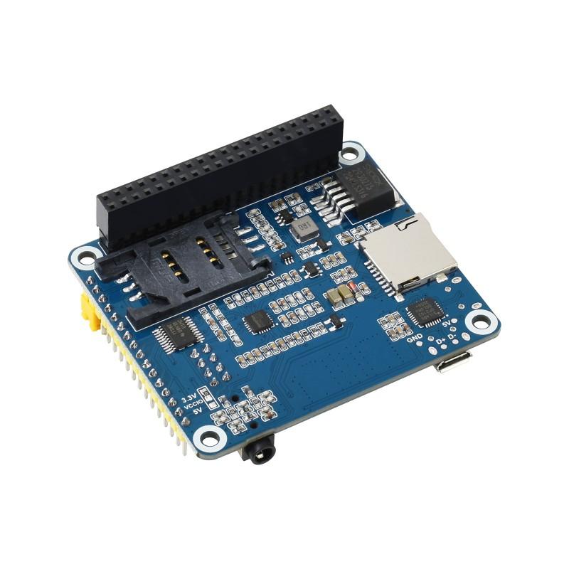 4G HAT SIM7600G-H для Raspberry Pi, поддержка LTE Cat-4 4G / 3G / 2G, GNSS позиционирование, глобальные диапазоны