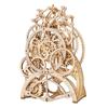 3D Wooden Puzzle Mechanical Clock Toy DIY Laser Cutting Creative Family Wooden Craft KIT for Children Adult Gift