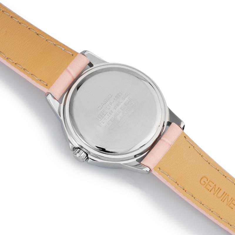 Casio Серия STANDARD Серия ENTICER Бизнес Кварцевый механизм Кожаный ремешок Японские и корейские Женские's Часы Розовый Циферблат LTP-1391L-4AVDF