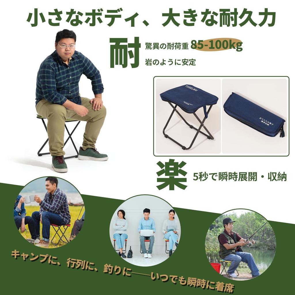 Folding Carbon Steel Alloy 600D Oxford No Installation Folding Chair Chair, 6-ply Material, Strength, Folding, Lightweight, Fabric, Required, (Black