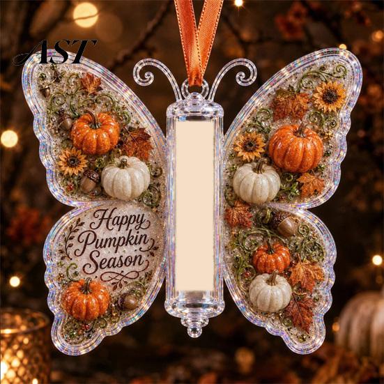 Graduation Money Gift Box Acrylic Butterfly Cash Ornament, Christmas Halloween Holder with Clear Holiday Clip for Storage Compartment, Hanging