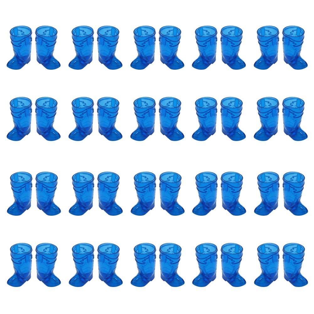 10Pcs Transparent Western Cowboy Glasses Plastic Shot Glasses Creative Beer Cup  Outdoor