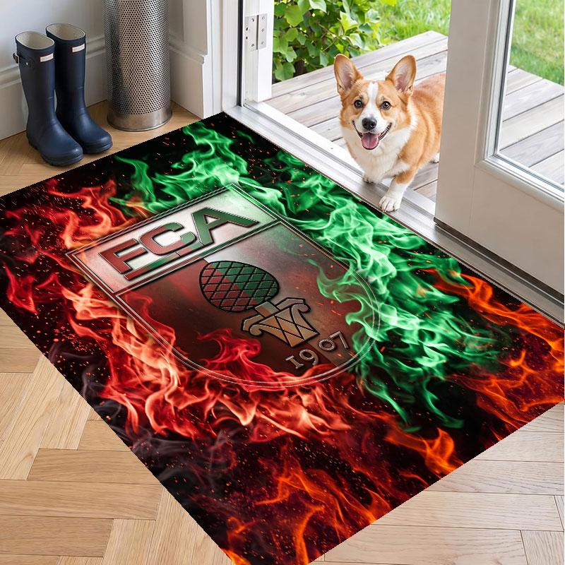 Soft Floor Carpet FC Augsburg FC Pattern Area Rug Decorative Mat For Home Room Decoration