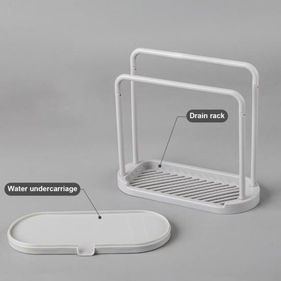 Пластиковая стойка для хранения со съемным основанием, гладкие края, 2 полюса, выход для воды