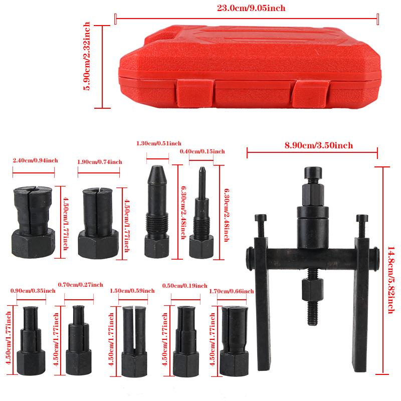 Съемники Автомобильные Инструменты Инструменты для Снятия Подшипников Мотоциклов Алюминиевый Комплект для Подшипников Колес 10 шт./Набор Установщик Сальников