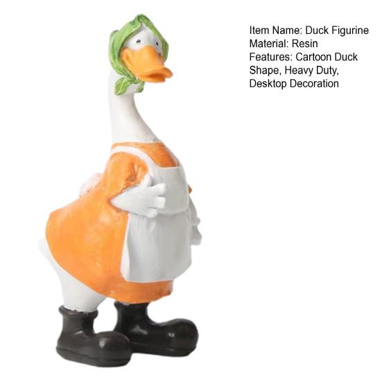 Фигурка утки из мультфильма, смола, Мать, Отец, утка, статуя, скульптура животного, домашний офис, настольный сад, украшение, орнамент, фестиваль