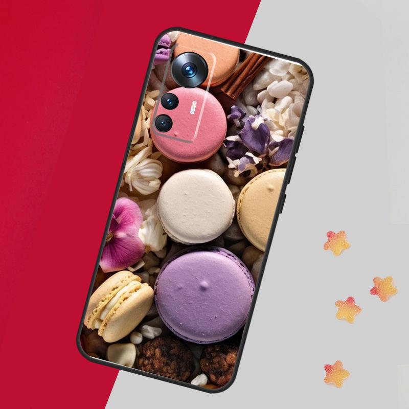Dessert Ice Cream Macaron Food Case For Xiaomi 13T Pro 12T 11T 12 14 13 Lite 12X POCO F5 X3 X5 Pro X4 F4 M5 M5s F3 Cover