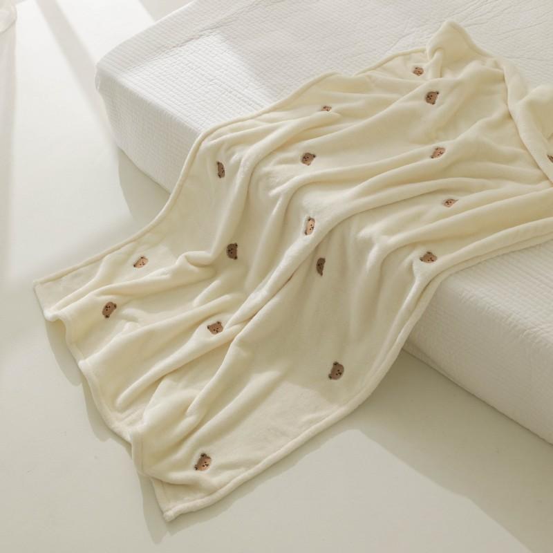 Korean Ins Baby Flannel Blanket Soft Stroller Wrap Newborn Toddler Fall Winter