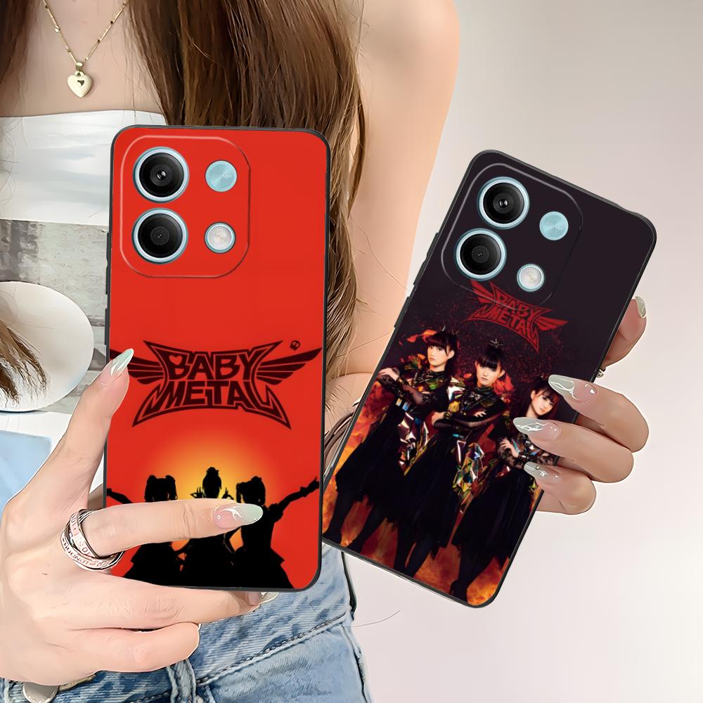 Милый чехол для мобильного телефона Babymetal для POCO M6 M5 M4 M3 X7 X6 X5 X4 X3 F6 F5 F4 Pro GT 5G Обложка с цветной печатью для мобильных телефонов Красивый