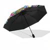 1pc Mandala, Symmetry, Colorful Umbrella with Plastic Handle,Compact & Stylish,Suitable for All Seasons YS331030