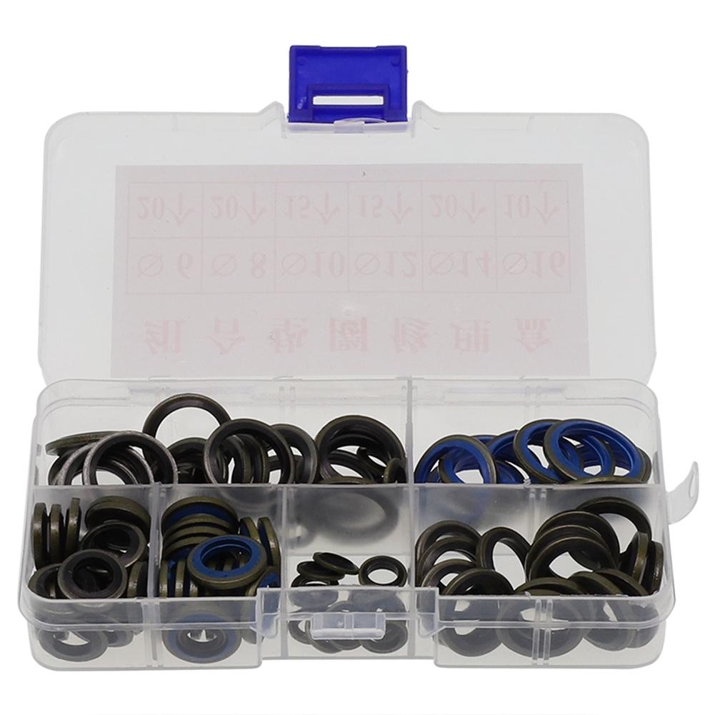 100 шт./ 245 шт. Ассортимент уплотнительных прокладок, резиновая комбинированная прокладка, ремонтная коробка
