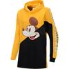 Спортивный повседневный пуловер с капюшоном Li Ning X Mickey Mouse, простой, с цветными блоками, из флиса, свободный, женский свитшот, желтый AWDP606-3