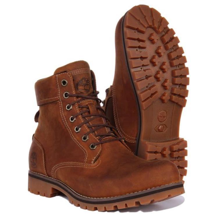 Timberland Прочные 6-дюймовые водонепроницаемые ботинки 'Rust Full Grain' Мужские A2JJB