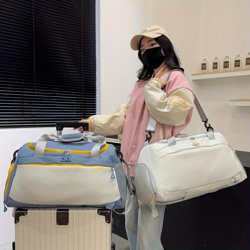 Дорожная сумка-дафл из нейлона большой вместимости с отделением для обуви и разделением на влажное/сухое, многофункциональная спортивная сумка-дафл для мужчин и женщин