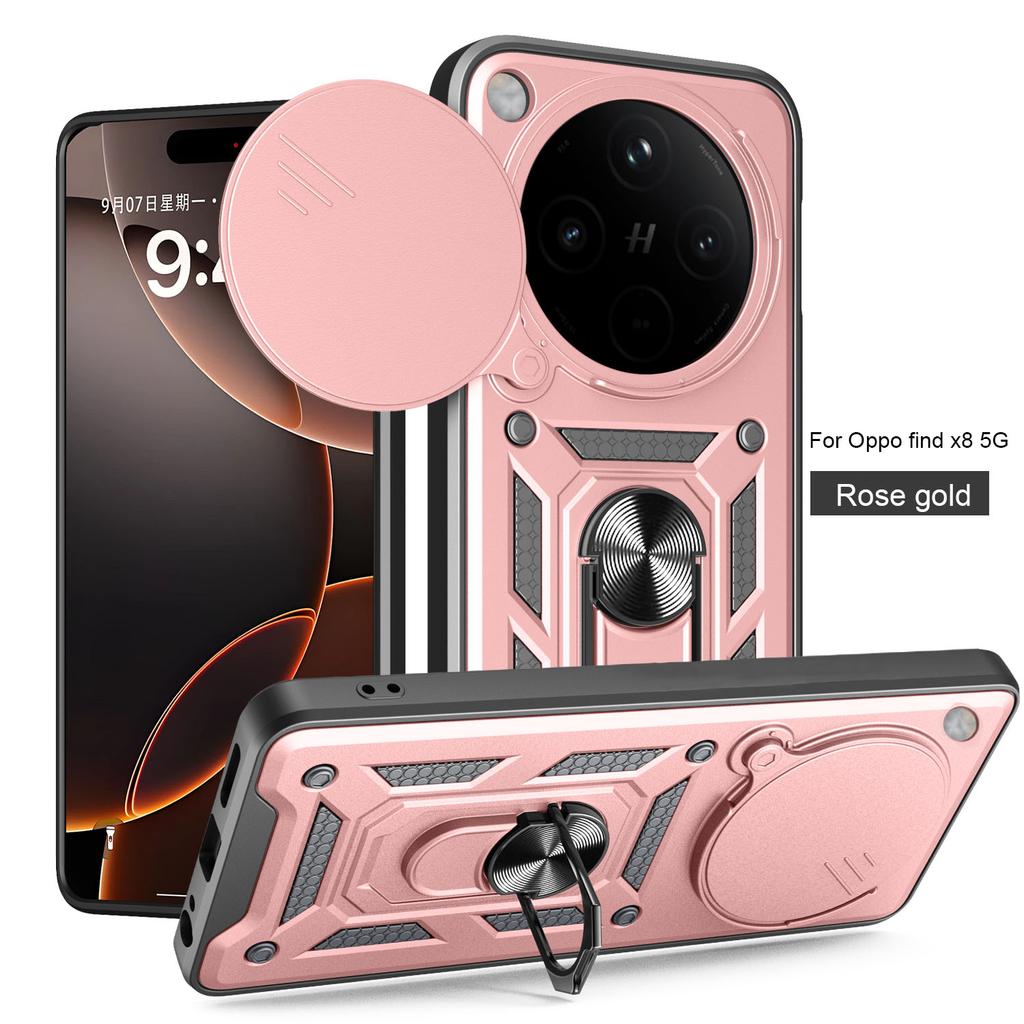 Чехол для OPPO Find X8 Чехол Oppo Find X8 Pro Чехол Find X8 Pro с магнитным кольцом Бронированный чехол для телефона Защитная задняя крышка с защитой камеры