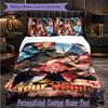 Personalized 3Pcs Bedding SetSpy × Family Custom Text Duvet Cover Pillowcase Set Bedroom Gift