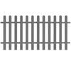 VidaXL WPC Picket Fence 200 X 100 Cm 42820