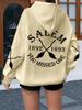 Salem Witch Trial Pattern Plus Size Women's Hooded Sweatshirt Casual Hooded Sweatshirt Casual