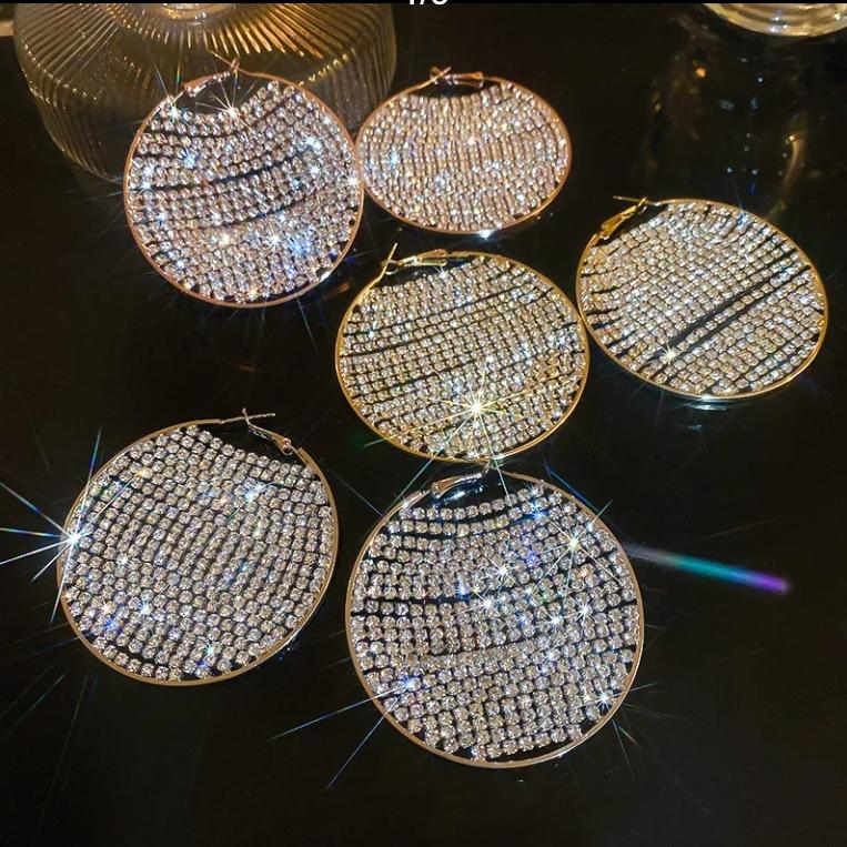 Круглые геометрические серьги Super Flash с серебряными иглами и шипами, серьги преувеличенного роскошного дизайна, темпераментные