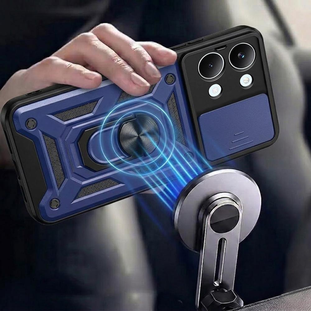 Armored case for Xiaomi Poco X8 Pro Max, CamShield Slide, blue