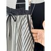 Mid-length Striped Pod Half-body Skirt