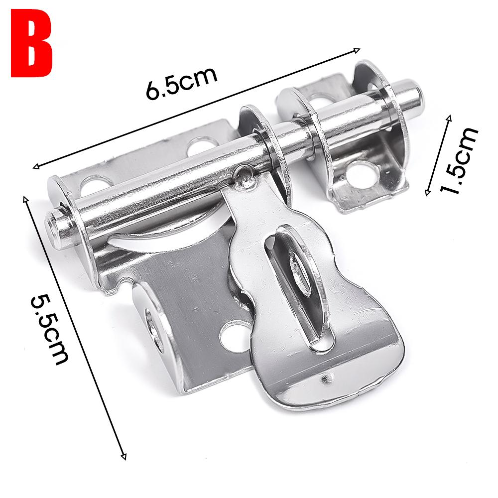 Stainless Steel Door Bolt Solid Sliding Bolts Latch Hasp Hardware Gate Safety Toilet Garden Gate Shed Door Lock Latch Buckle