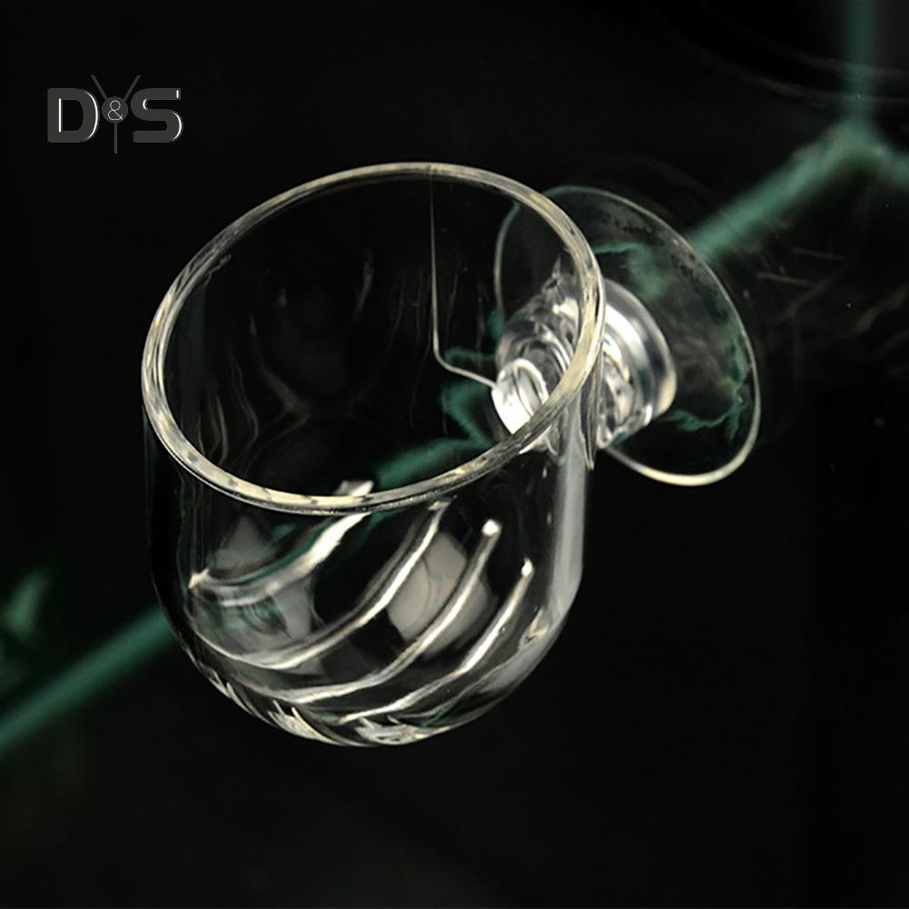 Прозрачная акриловая миниатюрная декоративная ваза на присоске в аквариум