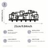 1 шт. Геометрический металлический настенный вешалка для одежды Ohrmbya с крючками, стильный стальной кронштейн-вешалка, легко устанавливается, идеальный подарок при заселении