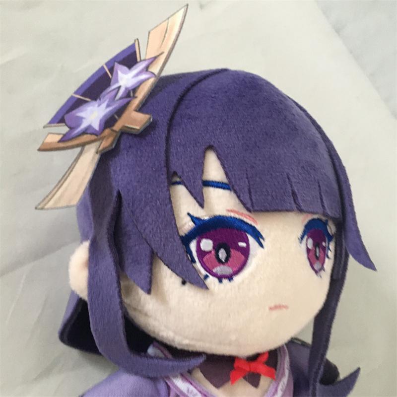 Genshin Impact Beelzebul Raiden Shogun Plush Toy Stuffed Figure Soft Doll Cosplay Bed Decoration Pillow Fans Props Gifts