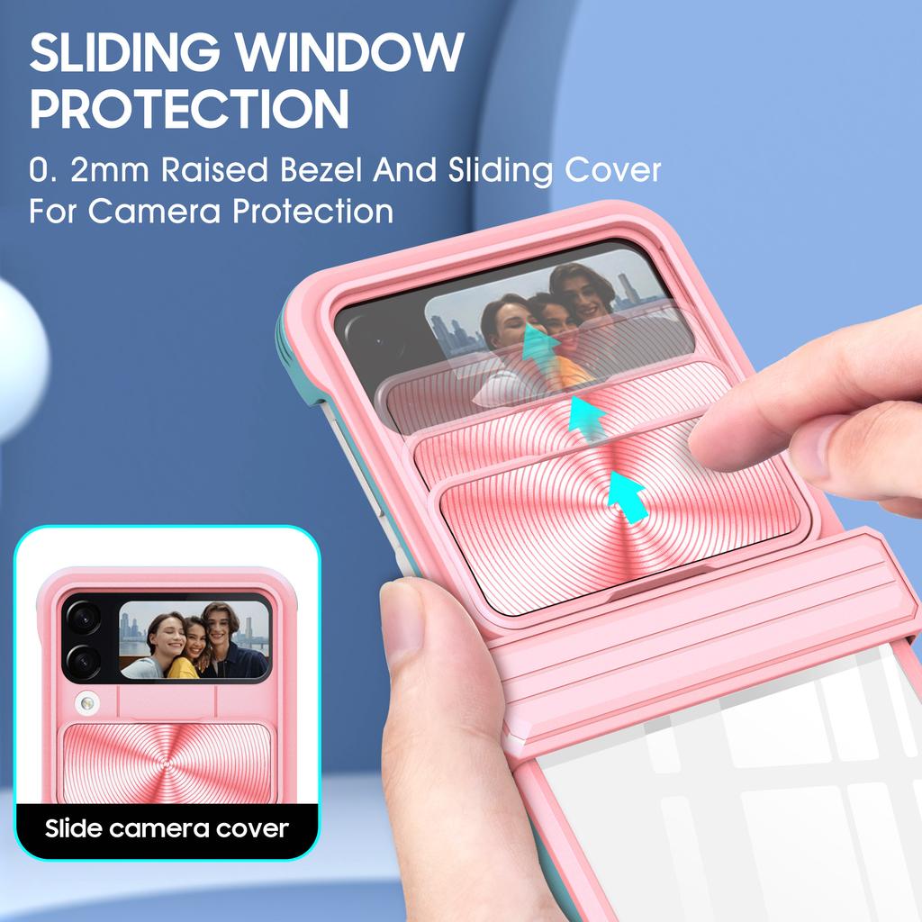 Прозрачный складной чехол для мобильного телефона с push-окном для ПК Samsung Galaxy Z Flip 4 5g Fold4 Z Flip4 противоударный чехол для Samsung Z Fold4