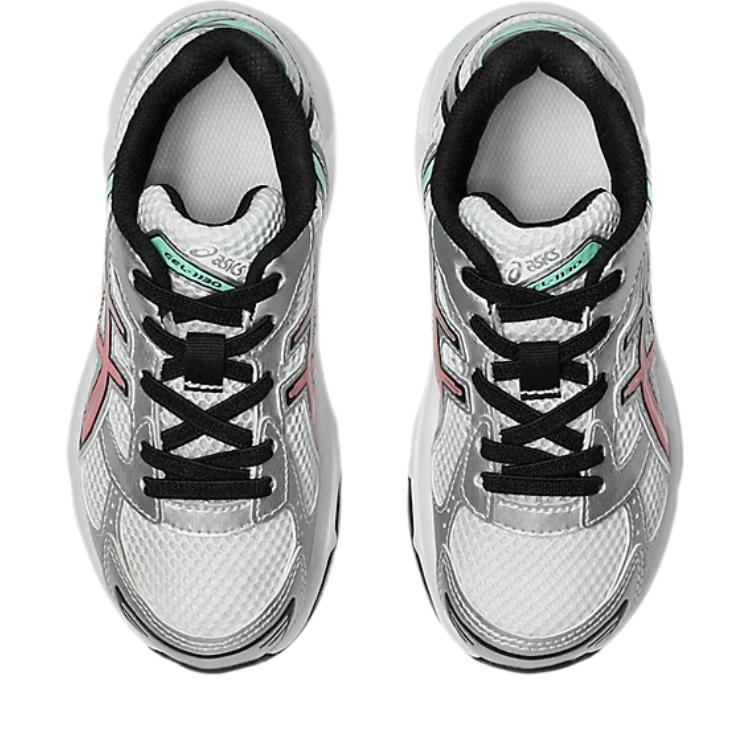 Asics Кроссовки Gel-1130 из синтетической кожи и сетки для дошкольников с амортизацией, низкие, для бега, детские кроссовки 1204A170-105