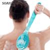 1Pc Body Bath Shower Back Brushes Rubbing With Long Handle Bathing Brush Skin Massage Massaging Cleaner Bath Shower Health Care