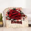 Bayern Munich Soccer Art Personalized Name Blanket Lightweight Personalized Blanket Durable Comfort Perfect for Living Room Office Picnics Couch