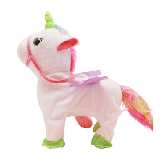 Yousheng Electric Плюшевая Игрушка Летающая Лошадь с Веревкой Поющая Ходячая Лошадь Плюшевая Игрушка для Малышей Мальчиков Девочек Интерактивная Имитация Чучело Животное Игрушка