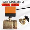 220V DN15 Copper Threaded Electric Ball Valve for Water Control