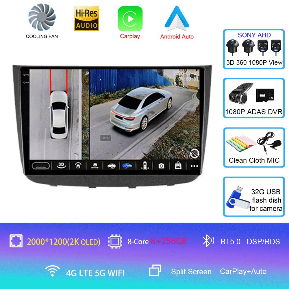 Android 14 Auto Carplay Car Radio Multimedia Player For Mercedes-Benz Vito 2 W639 Viano 2 2003 - 2015 Navigation GPS 4G+WIFI BT