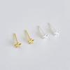 Mini Flower Earrings, 925 Silver, Everyday Women's Accessories