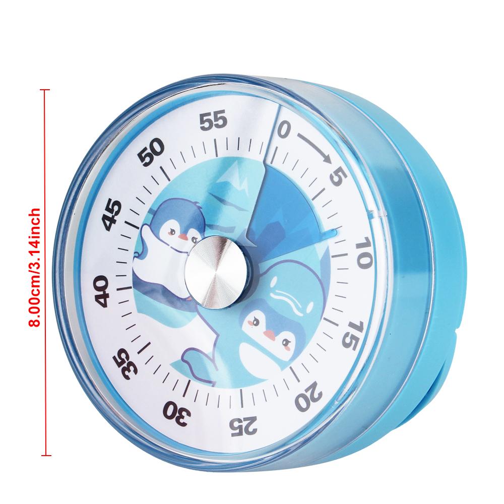 Механический Магнитный Таймер 60 Минут для Студентов Учителей Будильник Таймер для Приготовления с Громким Звонком Визуальный Таймер Кухонный Таймер