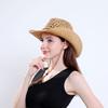 1 шт. Летняя солнцезащитная шляпа для путешествий на открытом воздухе с защитой от ультрафиолета, ручная работа, винтажный стиль, пляжная шляпа, ковбойская шляпа, соломенная шляпа с широкими полями