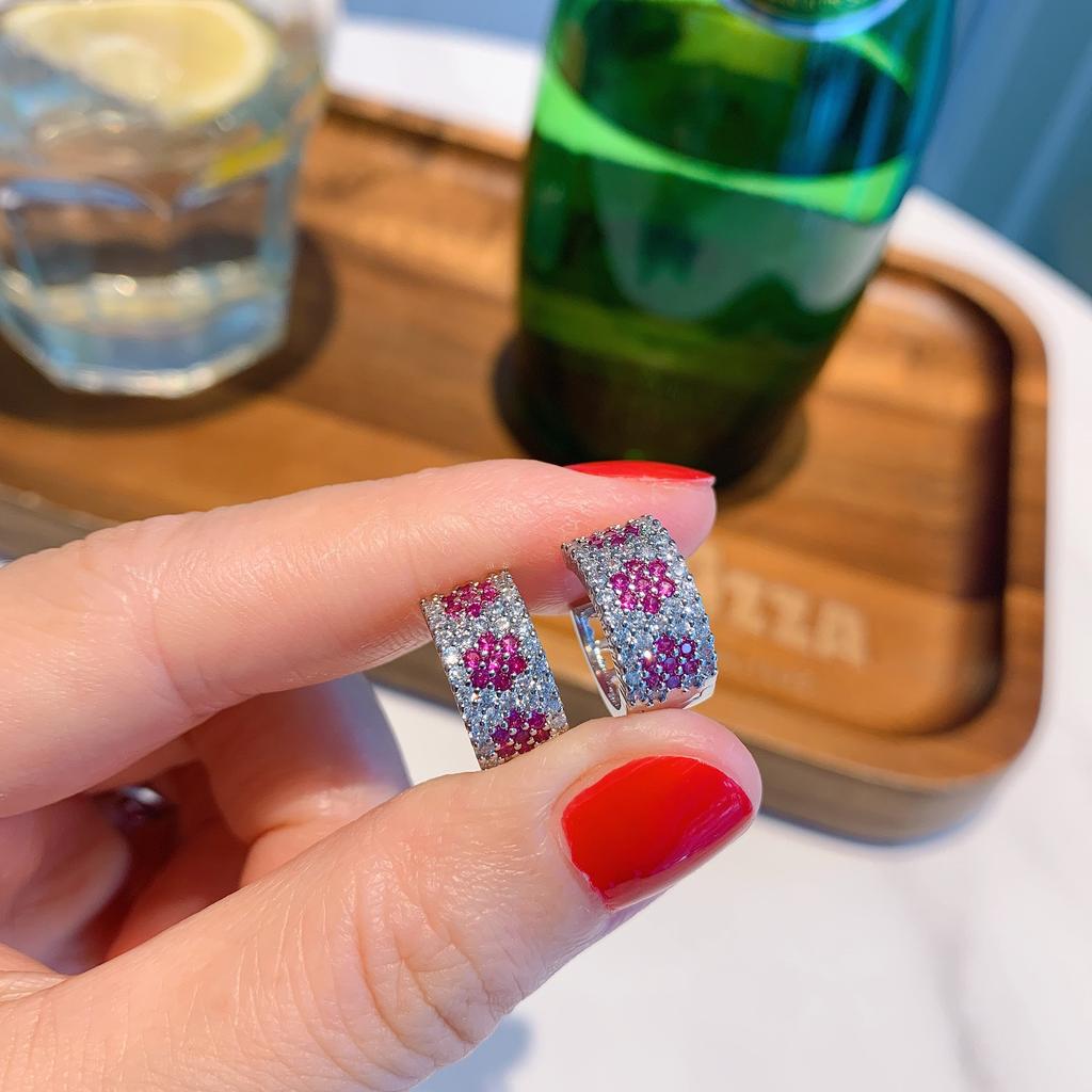 Серьги-кольца Имитация микро-инкрустированных ювелирных изделий Кольца Модные ювелирные изделия Аксессуары Серьги