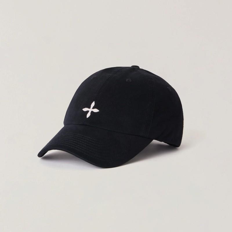 Cotton Washed Baseball Cap With Cross Adjustable Hat Casual Outdoor Fall Winter