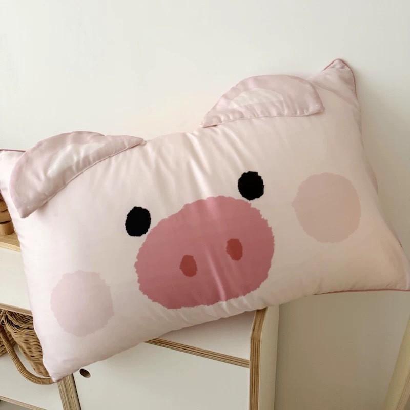 60S Tencel Lyocell Pillowcase Kids Adults 30x50cm Single Or 48x74cm Pair Soft Breathable Bedding Cover Ins Style Printed