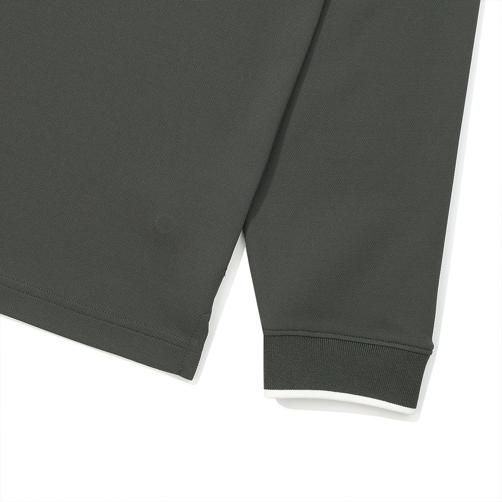 MALBON GOLF Basic Pq Polo Shirt Charcoal (Man)