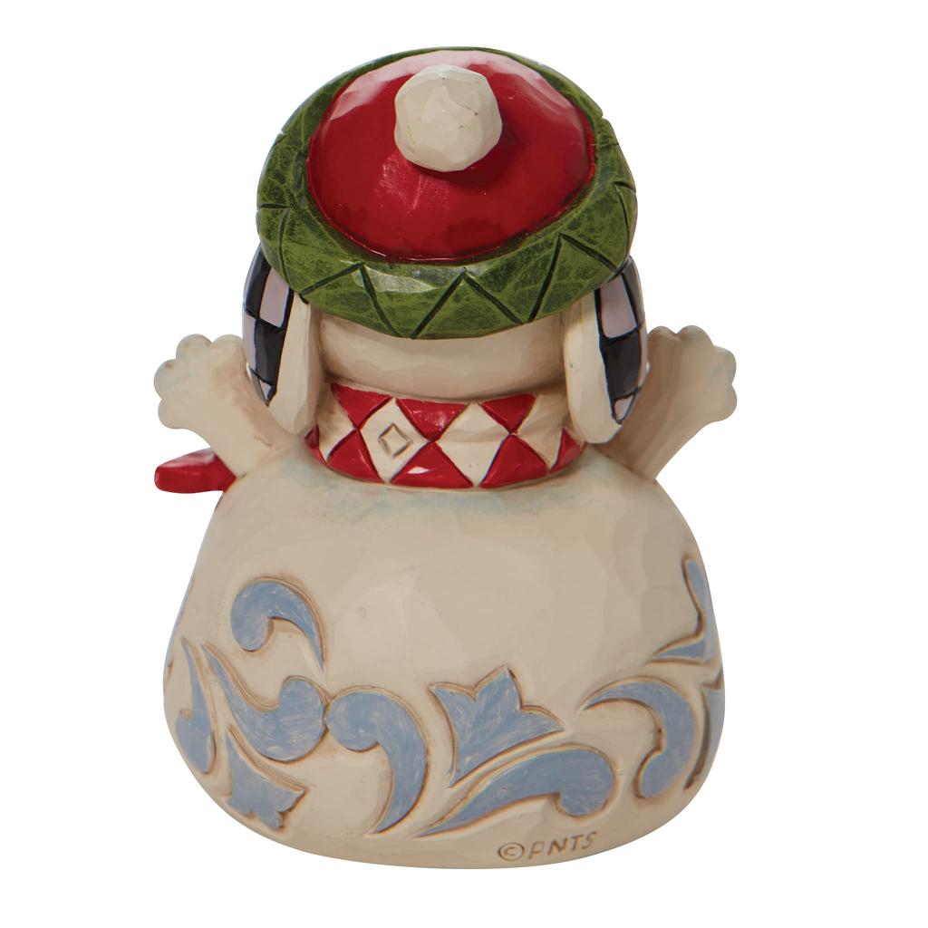 Enesco Jim Shore Peanuts Снеговик Снупи Миниатюрная фигурка, 3,54 дюйма, Многоцветный
