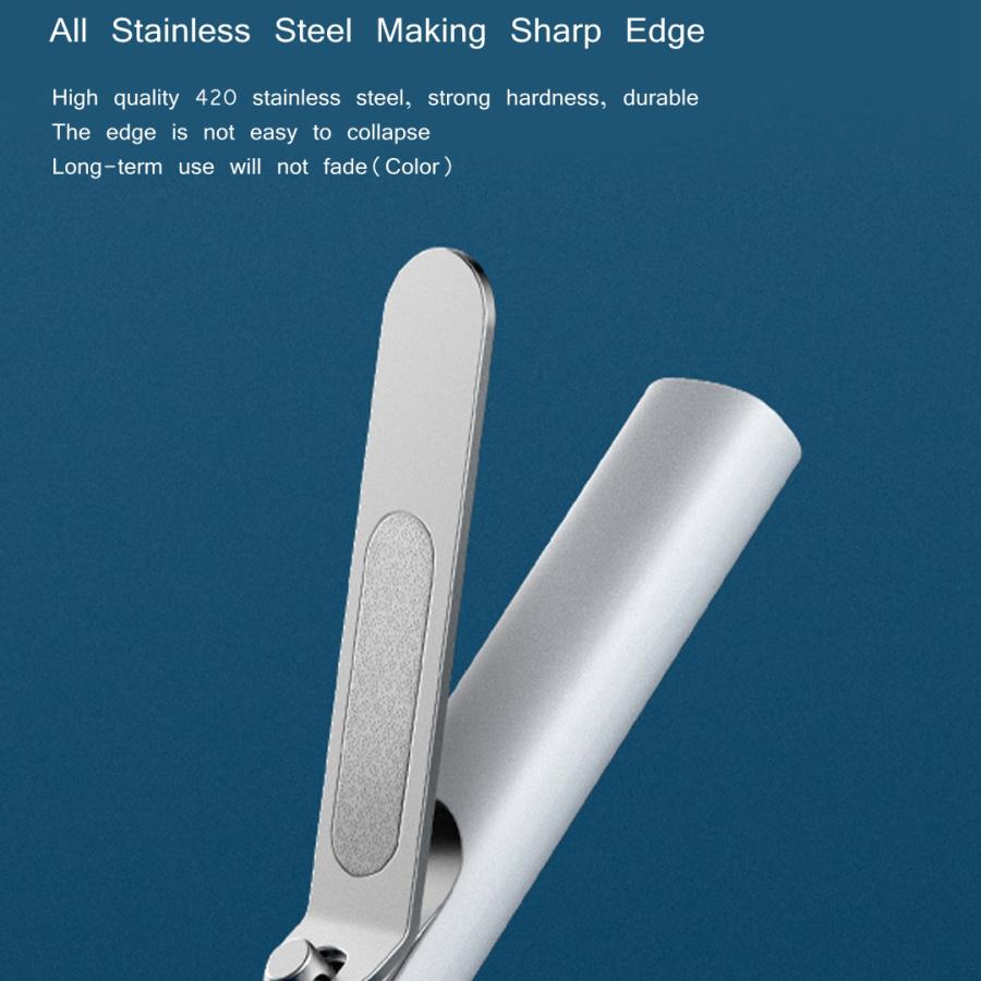 Xiaomi Машинка для стрижки ногтей Mijia, острая нержавеющая сталь, резак с защитой от брызг, очиститель ногтей, маникюра, педикюра