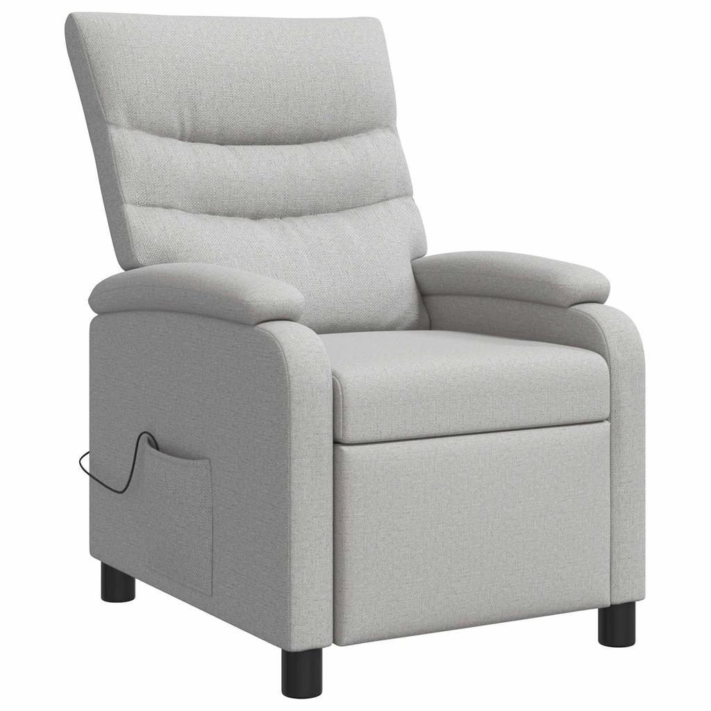 Massage Relax Chair Cloud Gray Fabric