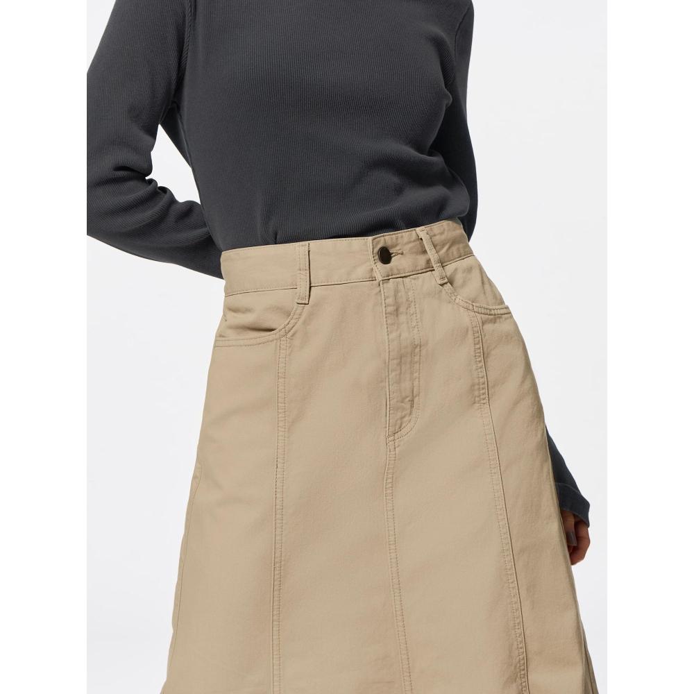 GU by Uniqlo Flared Maxi Skirt+ec  Short Length 85.0 To 89.0 Cm 