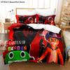 Banban Garten 3D Bedding Set Game Quilt Cover Pillowcases Single Queen King For Kids Rainbow Cartoon Duvet Cover Sets
