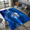 2025 Новый стиль Сине-зеленый Морская вода Морская волна Пейзаж Ковер Коврик для Гостиной Спальни Дома Декор Дивана, Нескользящий Коврик для Пола