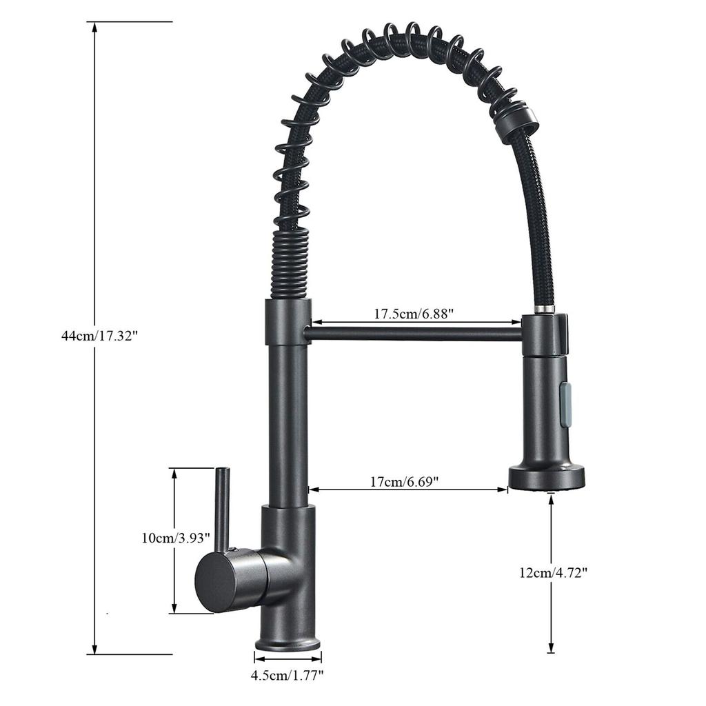 Выдвижной смеситель для кухни с распылителем, смеситель с одной ручкой